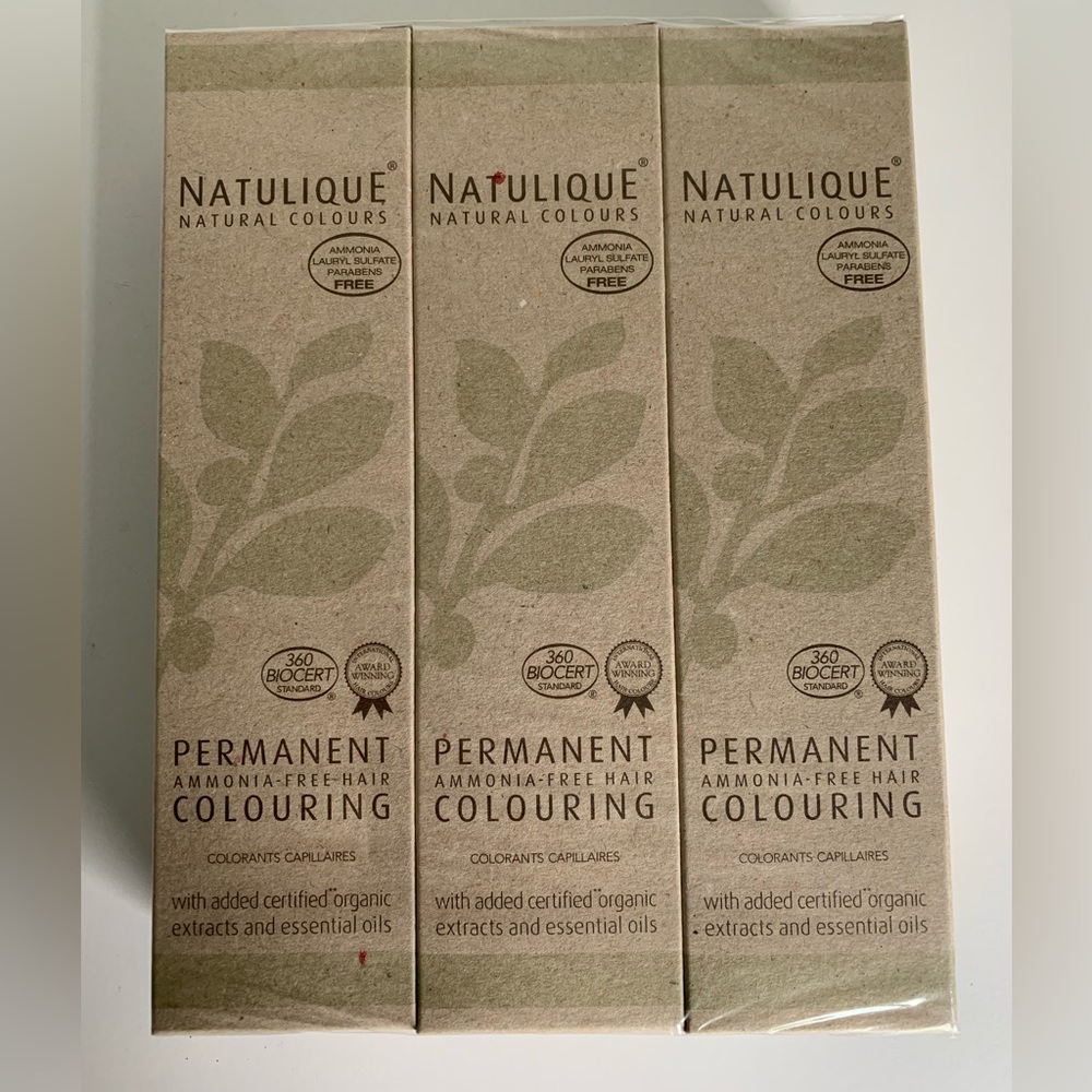 Natulique golden mahogany dark blonde hair color bundle ammonia free